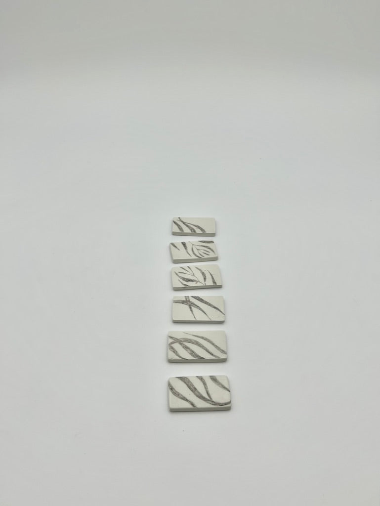 Set da 6 Poggia-bacchette Foglia