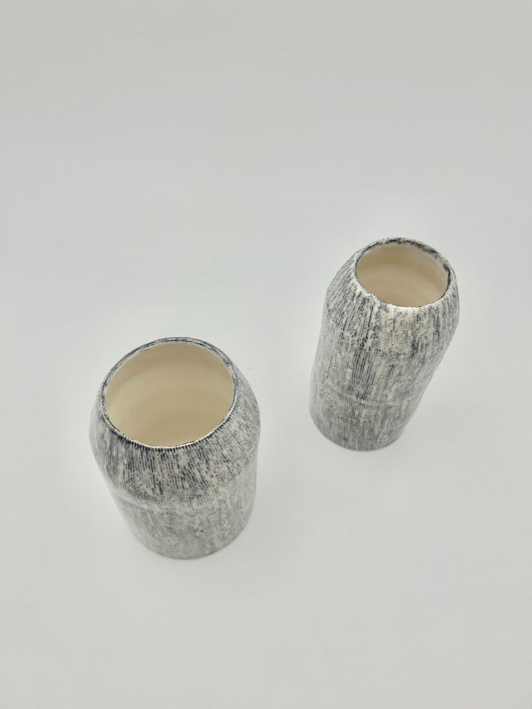 Vaso a Righe Effetto Matita