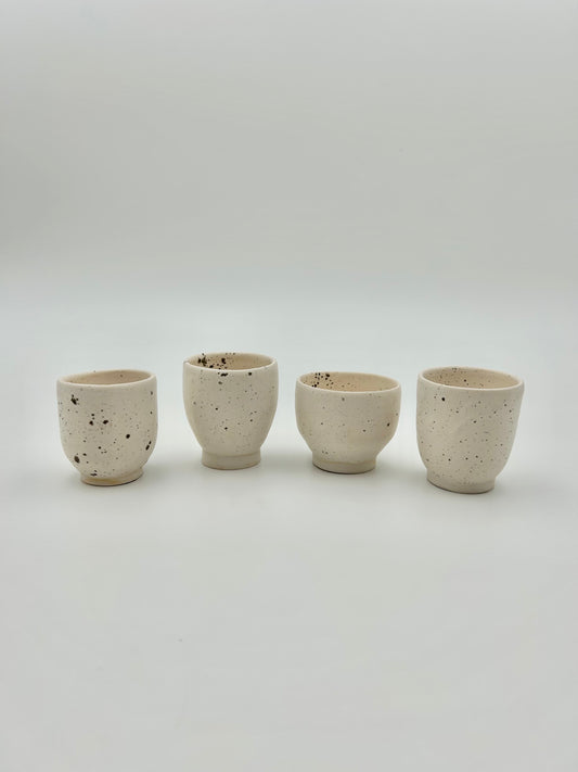 Set da 4 Tazzine con Terra Lavica